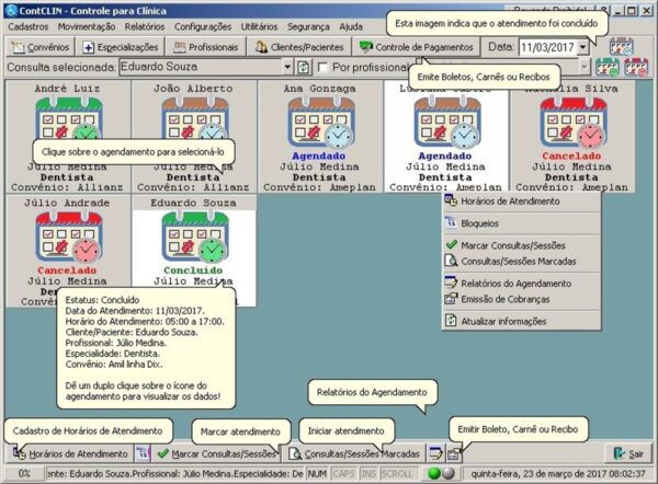 ContCLIN - Controle Para Clínica + Módulo Pagamentos por 1 Ano